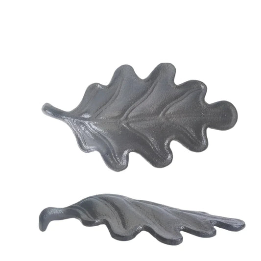 Door Stop Maple Leaf Cast Iron Rustic