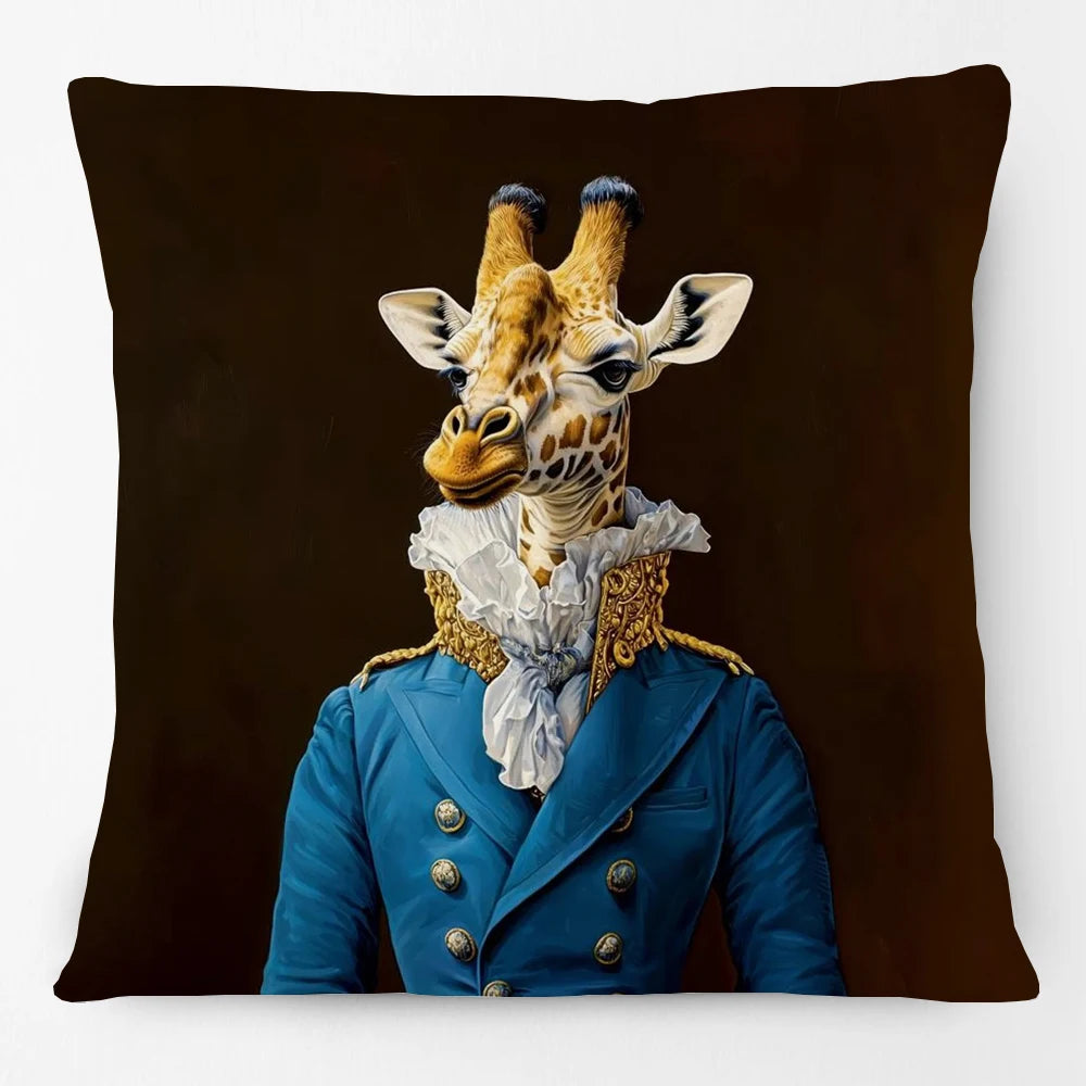 Animal Royalty Cushion Covers 45cm | Regal Animal Portraits & Vintage Style