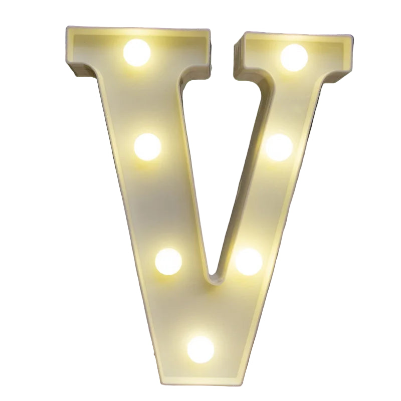 LED Alphabet Letter Number Light | Free Standing Illuminated Decor