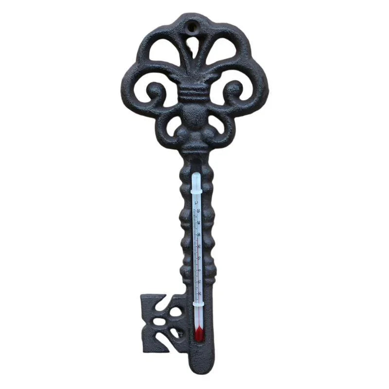 Thermometer Cast Iron Wall Decoration Key - The Renmy Store Homewares & Gifts