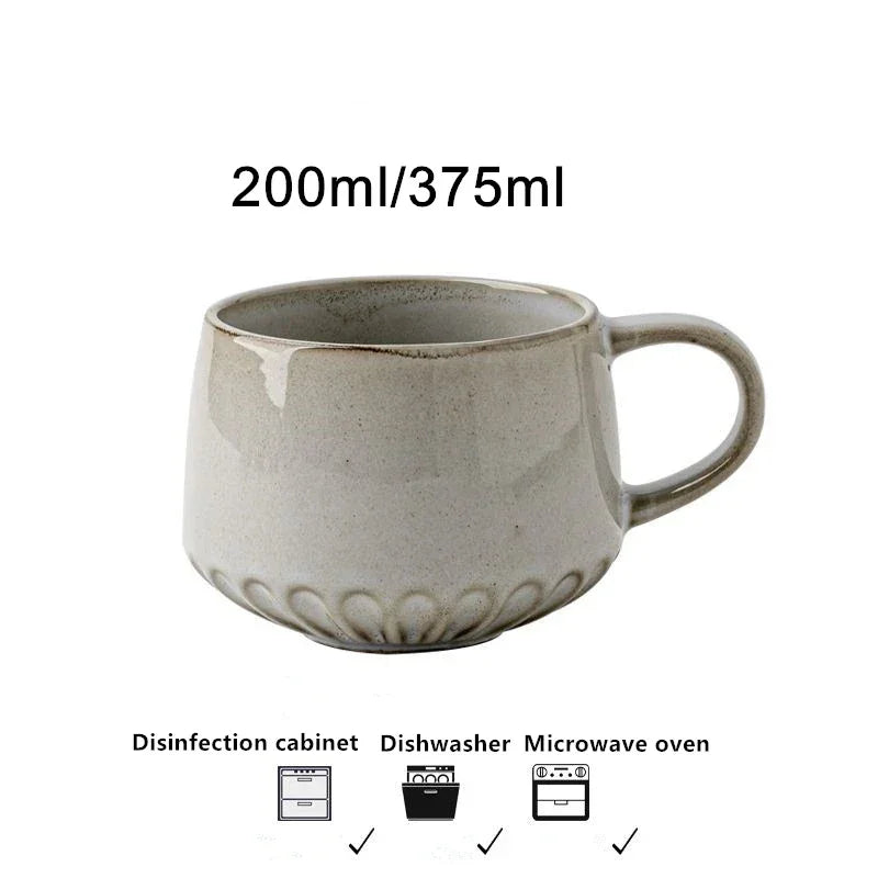 Mug Cup Tea Coffee Natural Stoneware - The Renmy Store Homewares & Gifts