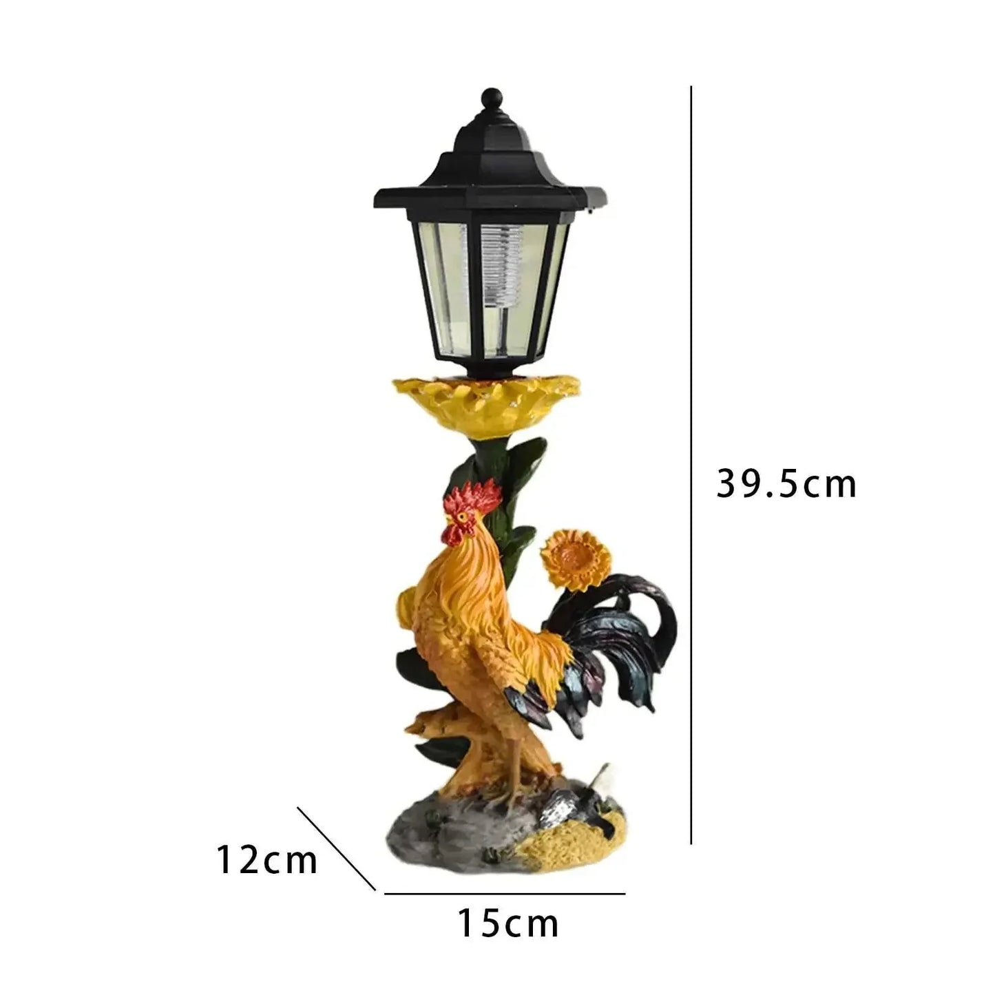 Solar Light Rooster Garden Decoration - The Renmy Store Homewares & Gifts