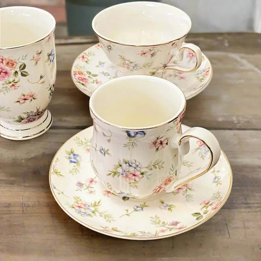 Mug Cup Vintage Floral Cottage - The Renmy Store Homewares & Gifts