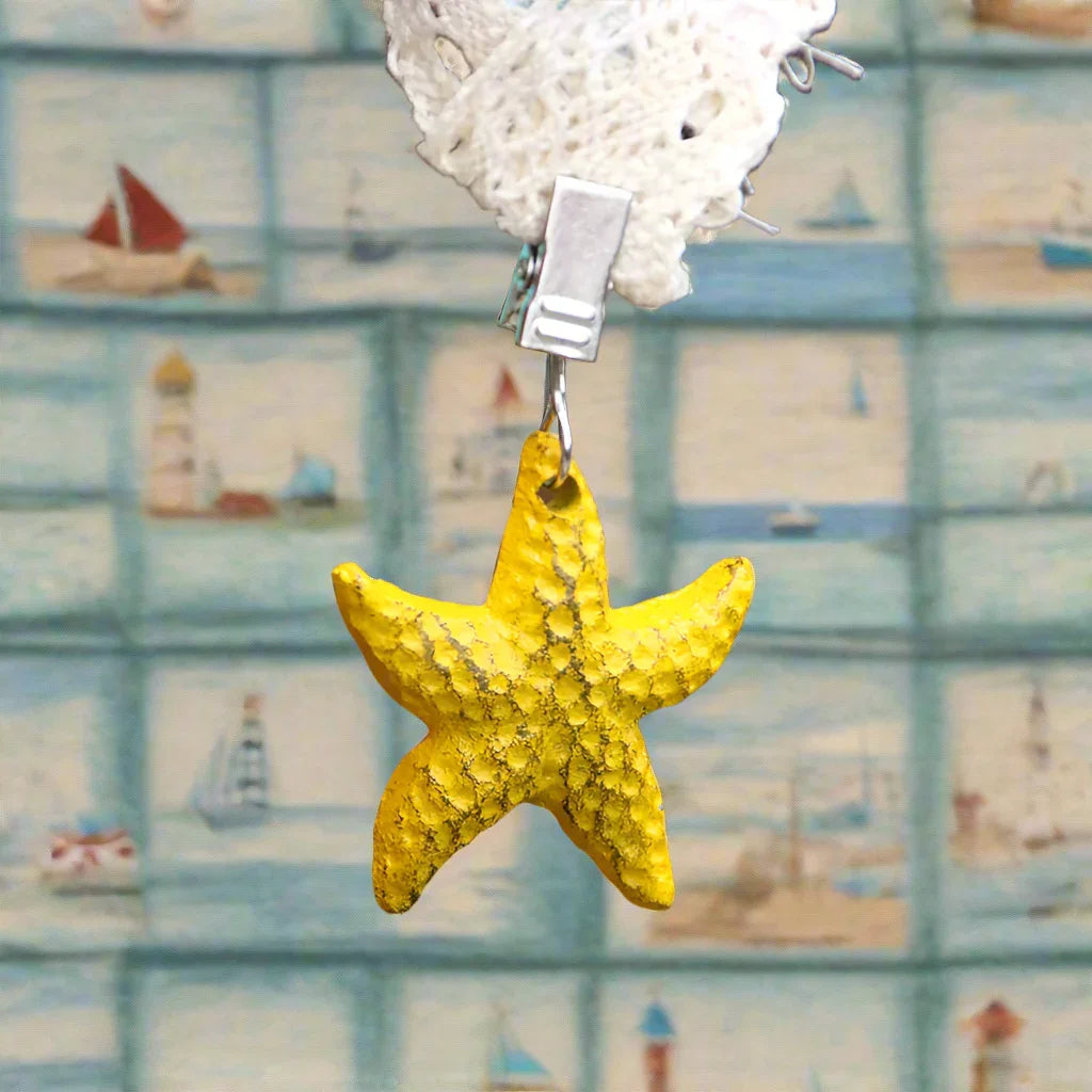 Tablecloth Weight Set Of 4 Heavy Cast Iron Coastal Starfish