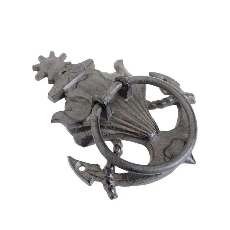 Door Knocker Shell Anchor Nautical Cast Iron - The Renmy Store Homewares & Gifts