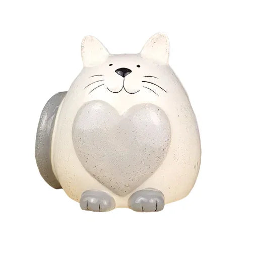 Cat Love Money Box Piggy Bank Savings Ornament - The Renmy Store Homewares & Gifts