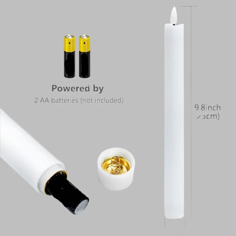 Light LED Flameless Taper Candle Light - The Renmy Store Homewares & Gifts