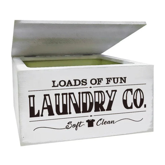 Laundry Co Vintage Wooden Box - The Renmy Store Homewares & Gifts