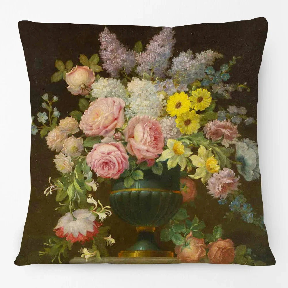 Cushion Cover Floral Flower Antique Classics