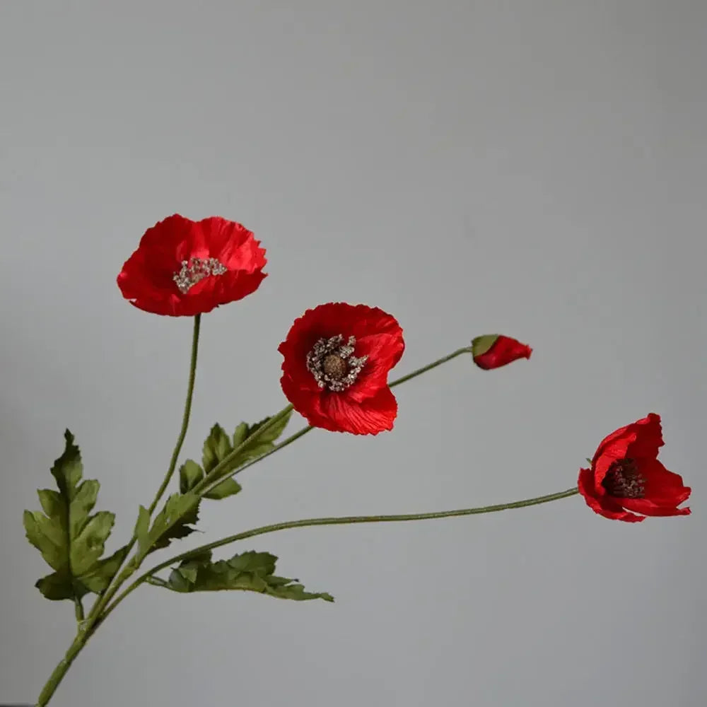 Flower Poppy Artificial Flowers Bouquet
