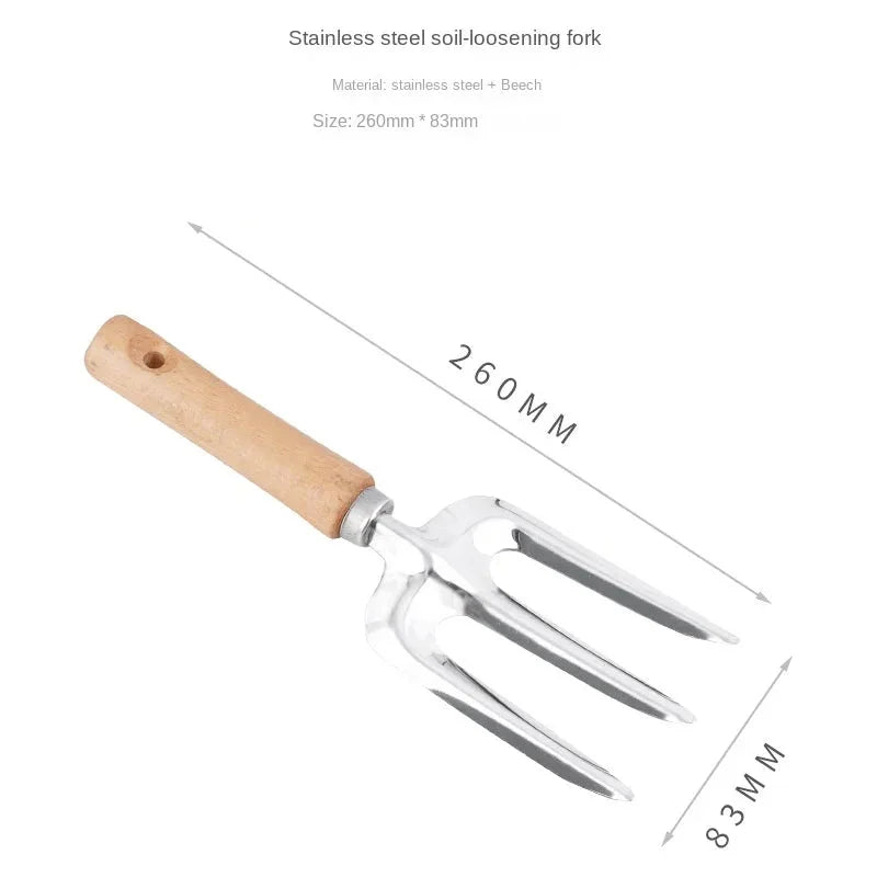 Garden Tool 5 Piece Set Stainless Wooden Handle - The Renmy Store Homewares & Gifts