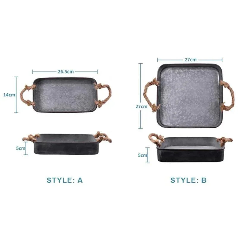 Storage Tray Vintage Wrought Iron - The Renmy Store Homewares & Gifts