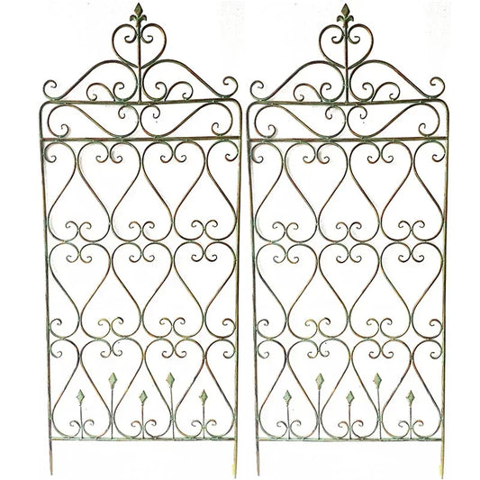 Island pull metal and iron flower racks, climbing frames, American rural style, can be used as fences, vine frames, courtyard ga - The Renmy Store Homewares & Gifts