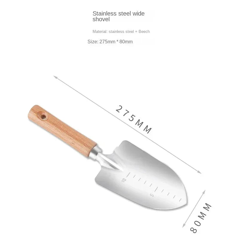 Garden Tool 5 Piece Set Stainless Wooden Handle - The Renmy Store Homewares & Gifts