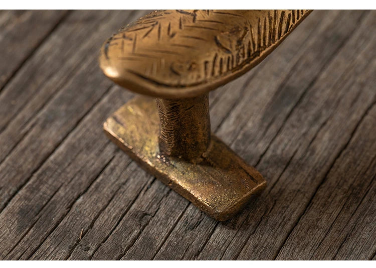 Peacock Bird Door Handle Brass Cabinet Pull Vintage