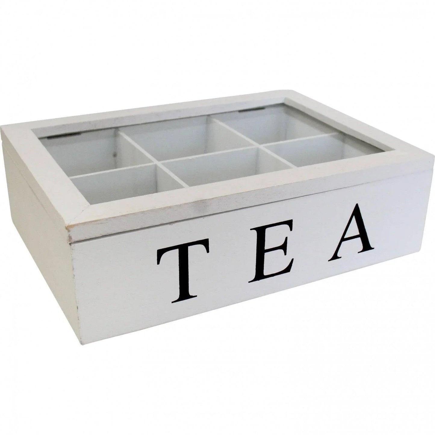 Tea Box French White Classic Med - The Renmy Store Homewares & Gifts