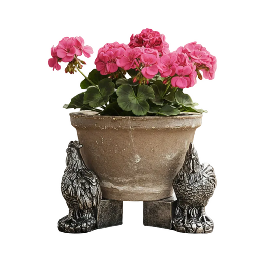 Chicken Hen Pot Feet Set of 3 - Planter Pot Raisers