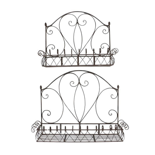 Wall Planter Pots Set of 2 Rustic Herb Garden | Extra Large & Large