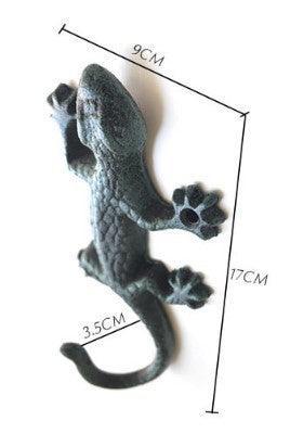 Wrought Iron Gecko Hook Cast Iron Garden Hook - The Renmy Store Homewares & Gifts