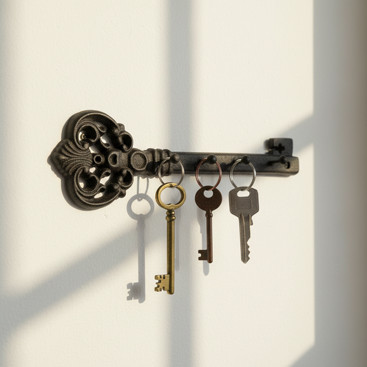 Antique Key Rack Real Life