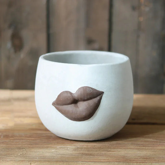 Pot Planter Garden Big Lips Retro - The Renmy Store Homewares & Gifts