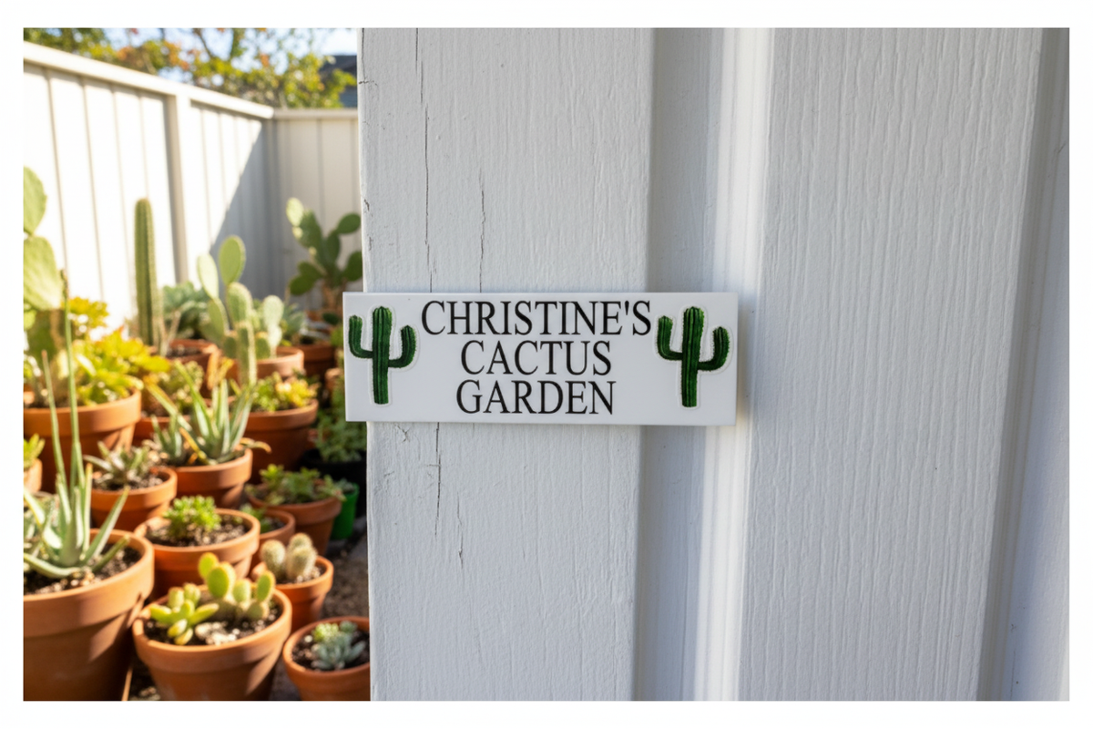 Cactus Sign Garden