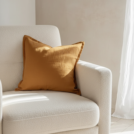 Caramel Linen Cushion