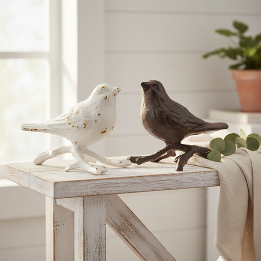 Cast Iron Birds — Farmhouse Shelf