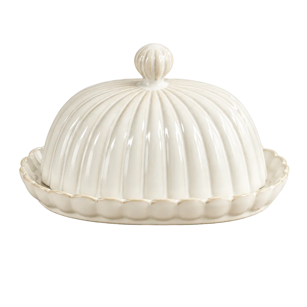 Dish, lid and silver knife