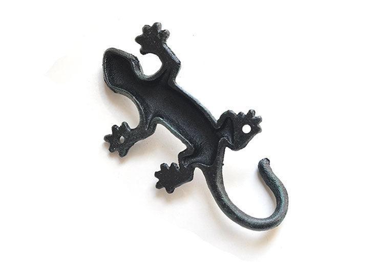 Wrought Iron Gecko Hook Cast Iron Garden Hook - The Renmy Store Homewares & Gifts