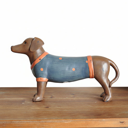 Dachshund Sausage Dog Resin Ornament | Funky Jumper Home Garden Decor