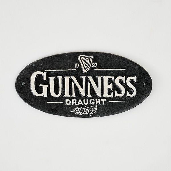 Guinness Ireland Cast Iron Sign - The Renmy Store Homewares & Gifts