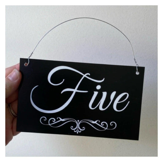 Personalised Street Number Address Letter Box White Black House Custom Sign - The Renmy Store Homewares & Gifts