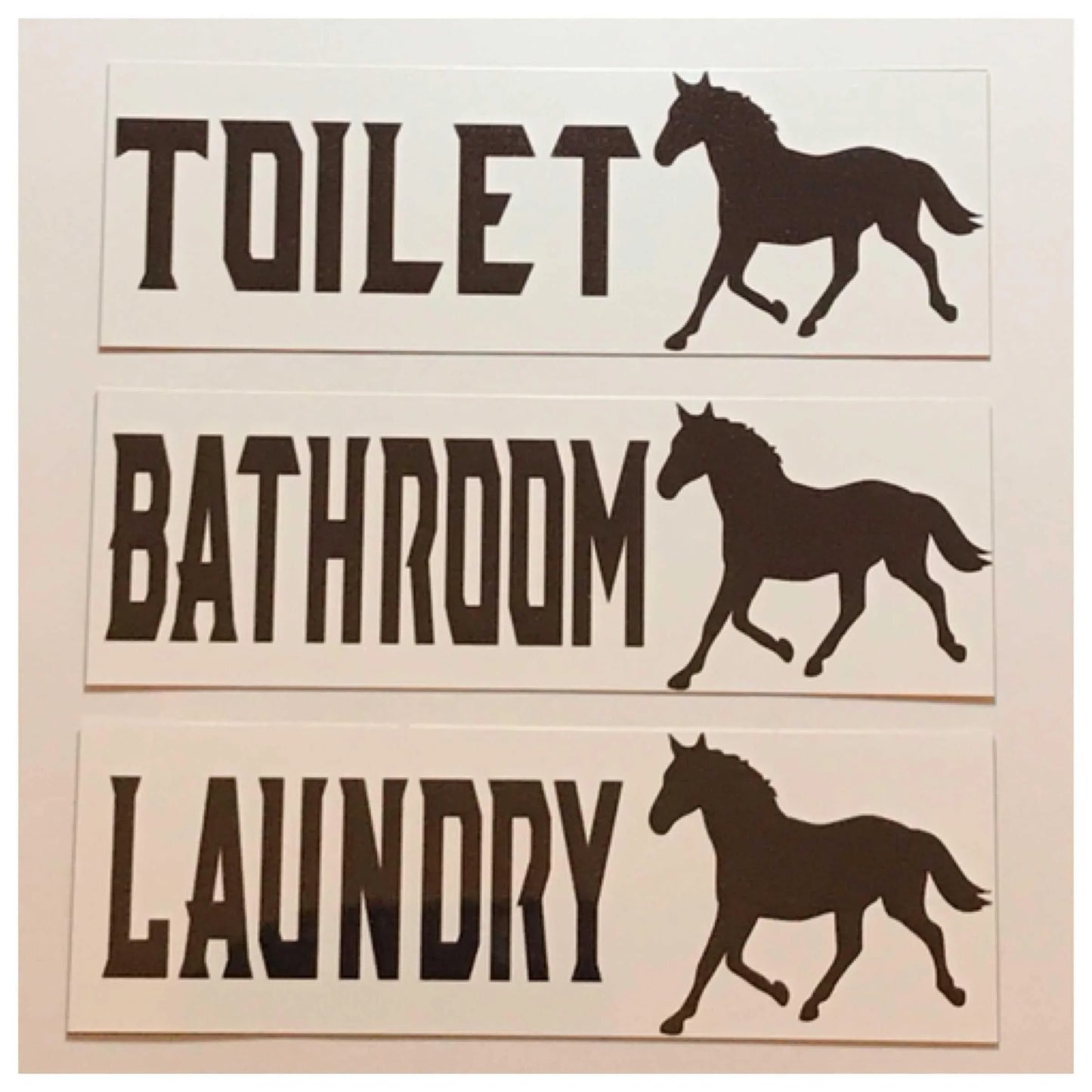 Horse Door Room Sign Toilet Laundry Bathroom - The Renmy Store Homewares & Gifts