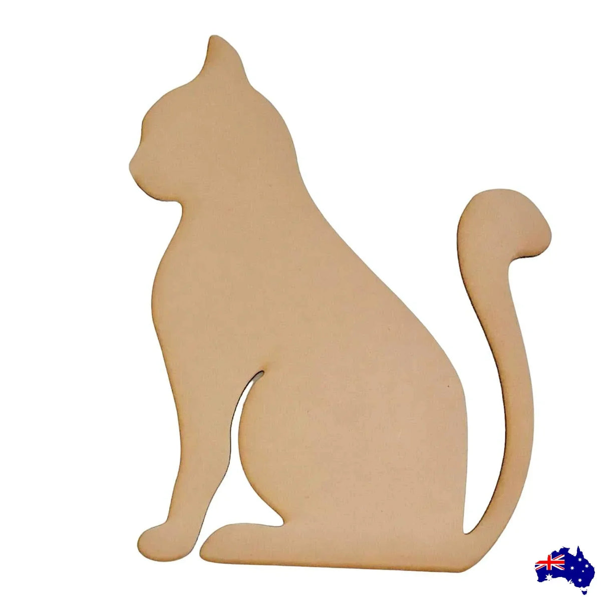 Cat Design 2 DIY Raw MDF Timber - The Renmy Store Homewares & Gifts