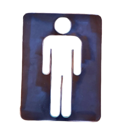 Toilet Male Female Set 2 Steel Metal Sign - The Renmy Store Homewares & Gifts