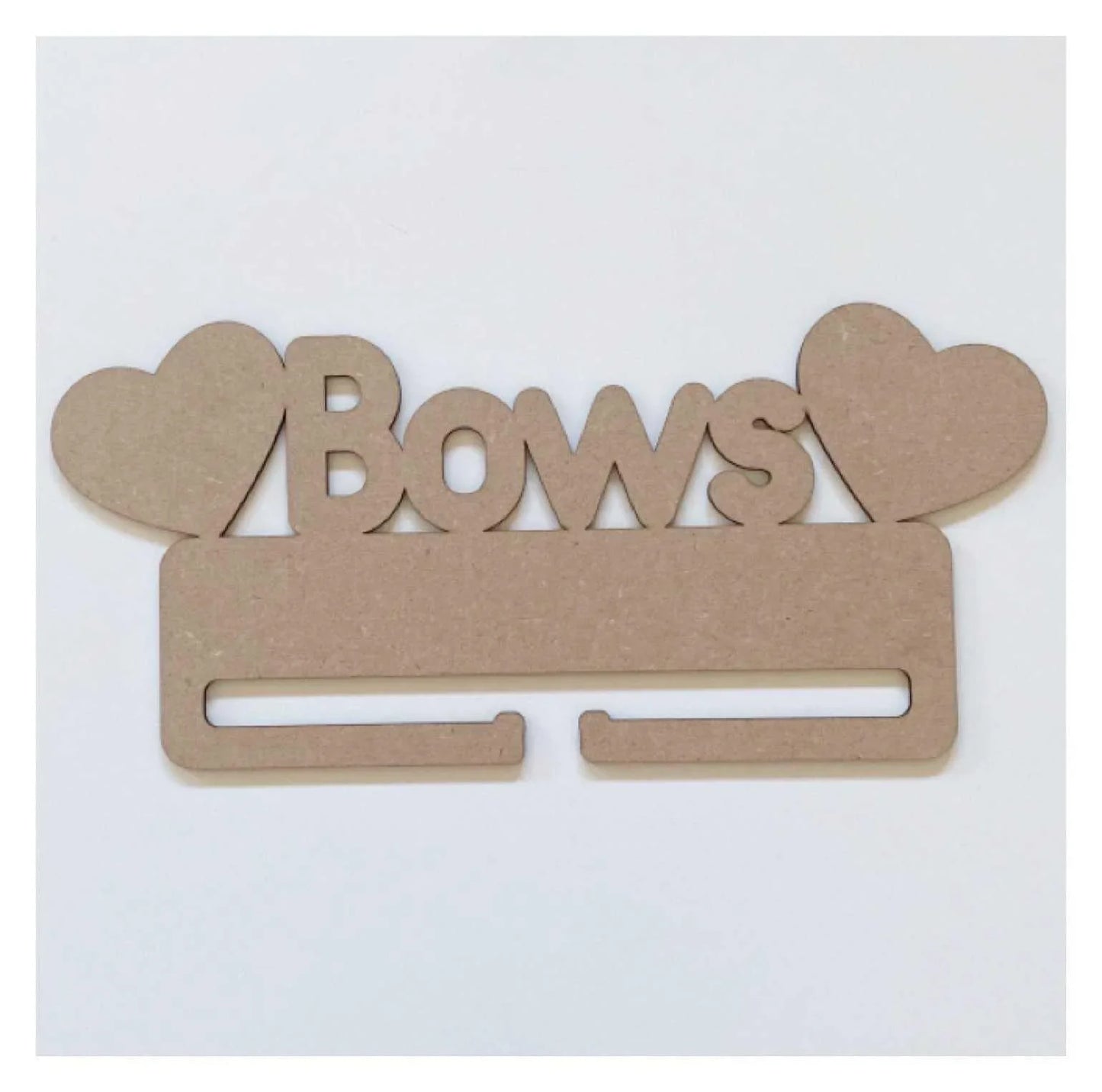 Bows Girls Bow Holder Organiser Hearts MDF Wooden DIY Craft - The Renmy Store Homewares & Gifts