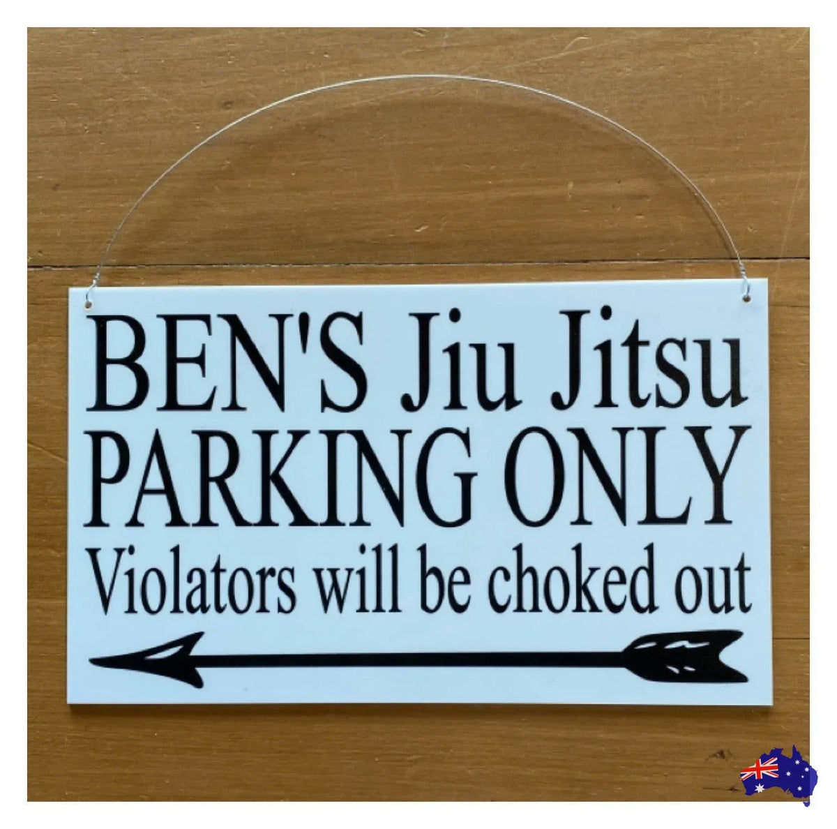 Custom Personalised Arrow White Sign - The Renmy Store Homewares & Gifts