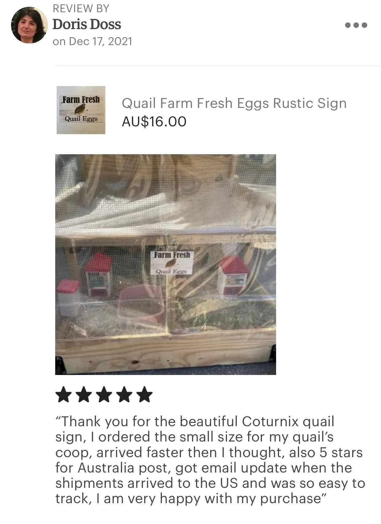 Quail Farm Fresh Eggs Rustic Sign - The Renmy Store Homewares & Gifts