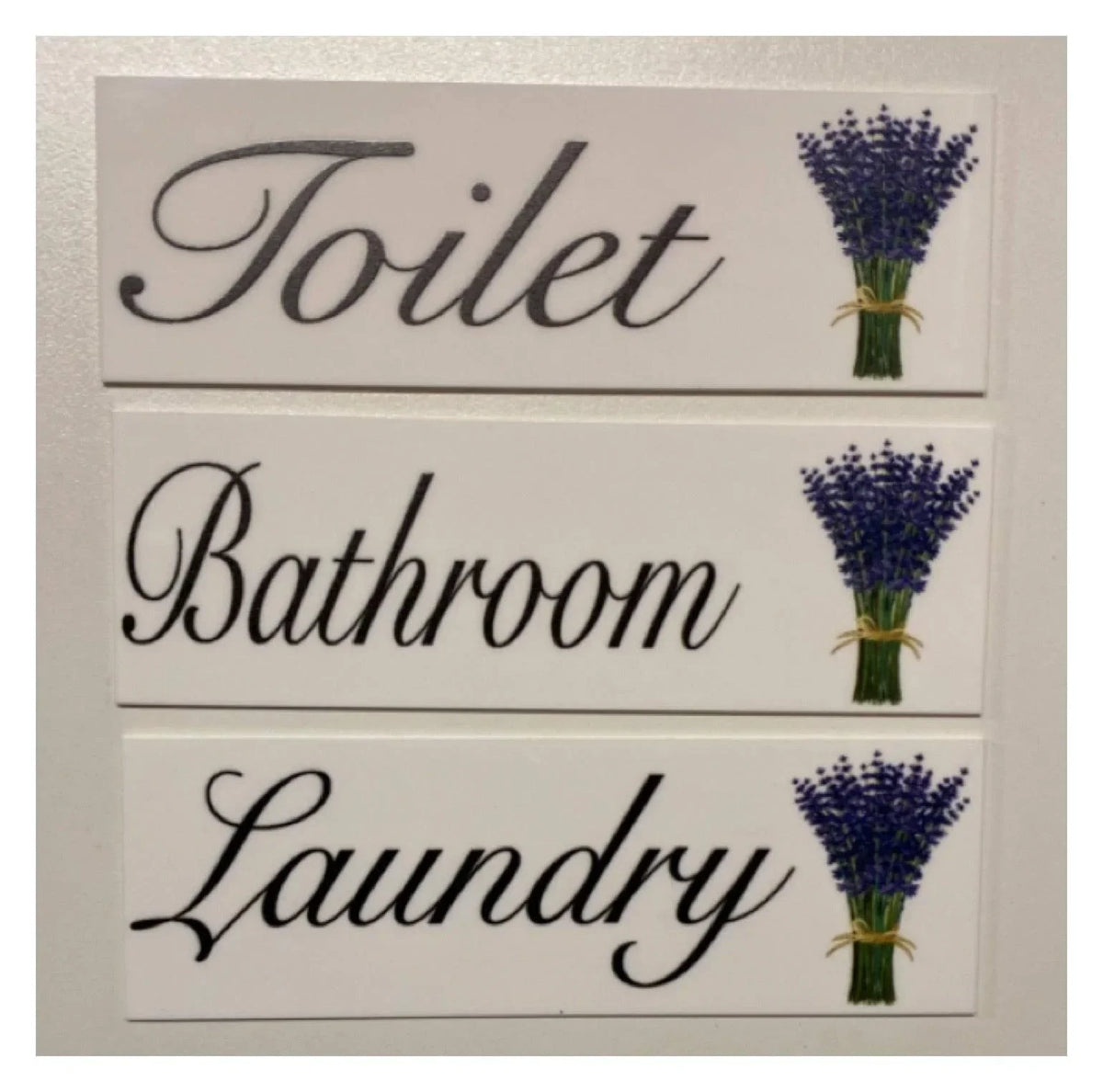 Lavender Cottage Toilet Laundry Bathroom Sign - The Renmy Store Homewares & Gifts