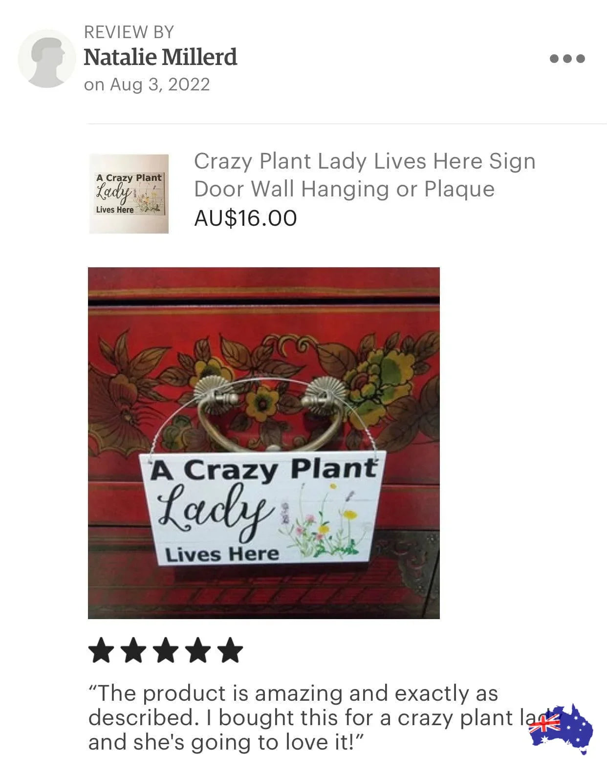 Crazy Plant Lady Lives Here Sign - The Renmy Store Homewares & Gifts