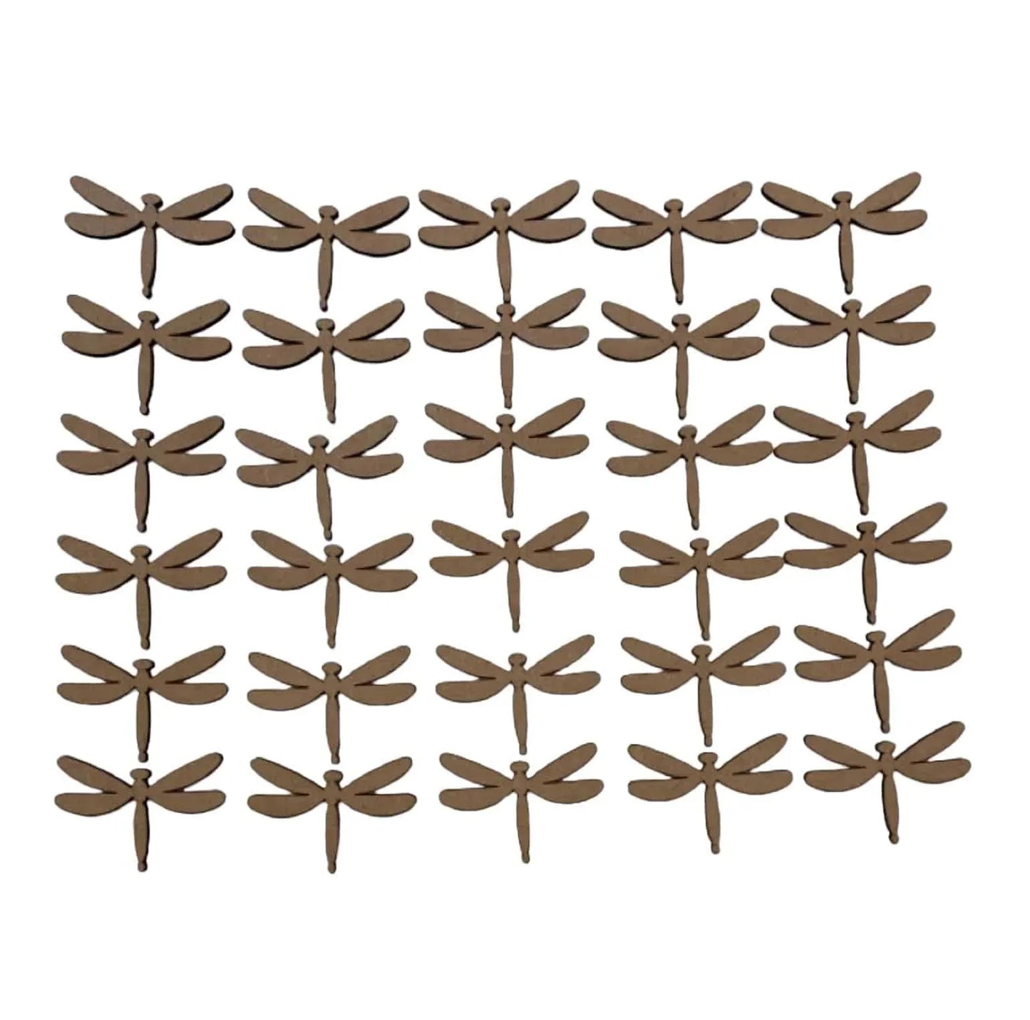 Dragonfly Timber MDF Shape DIY 5.7cm Set 30 - The Renmy Store Homewares & Gifts