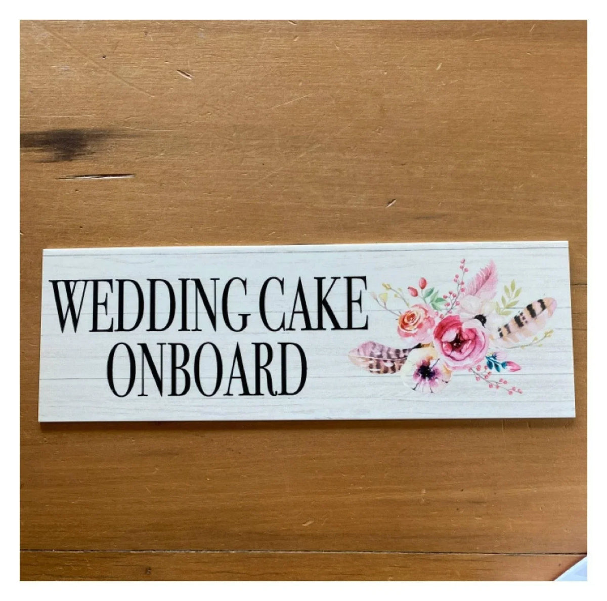 Feather Flower Custom Personalised Bohemian Sign - The Renmy Store Homewares & Gifts