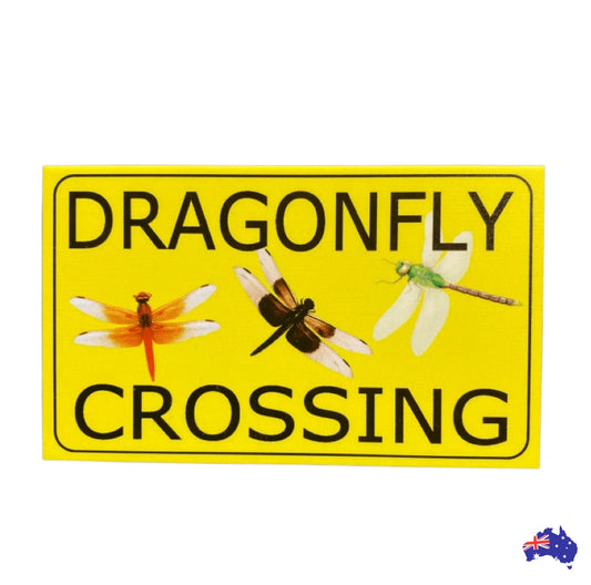 Dragonfly Crossing Sign - The Renmy Store Homewares & Gifts