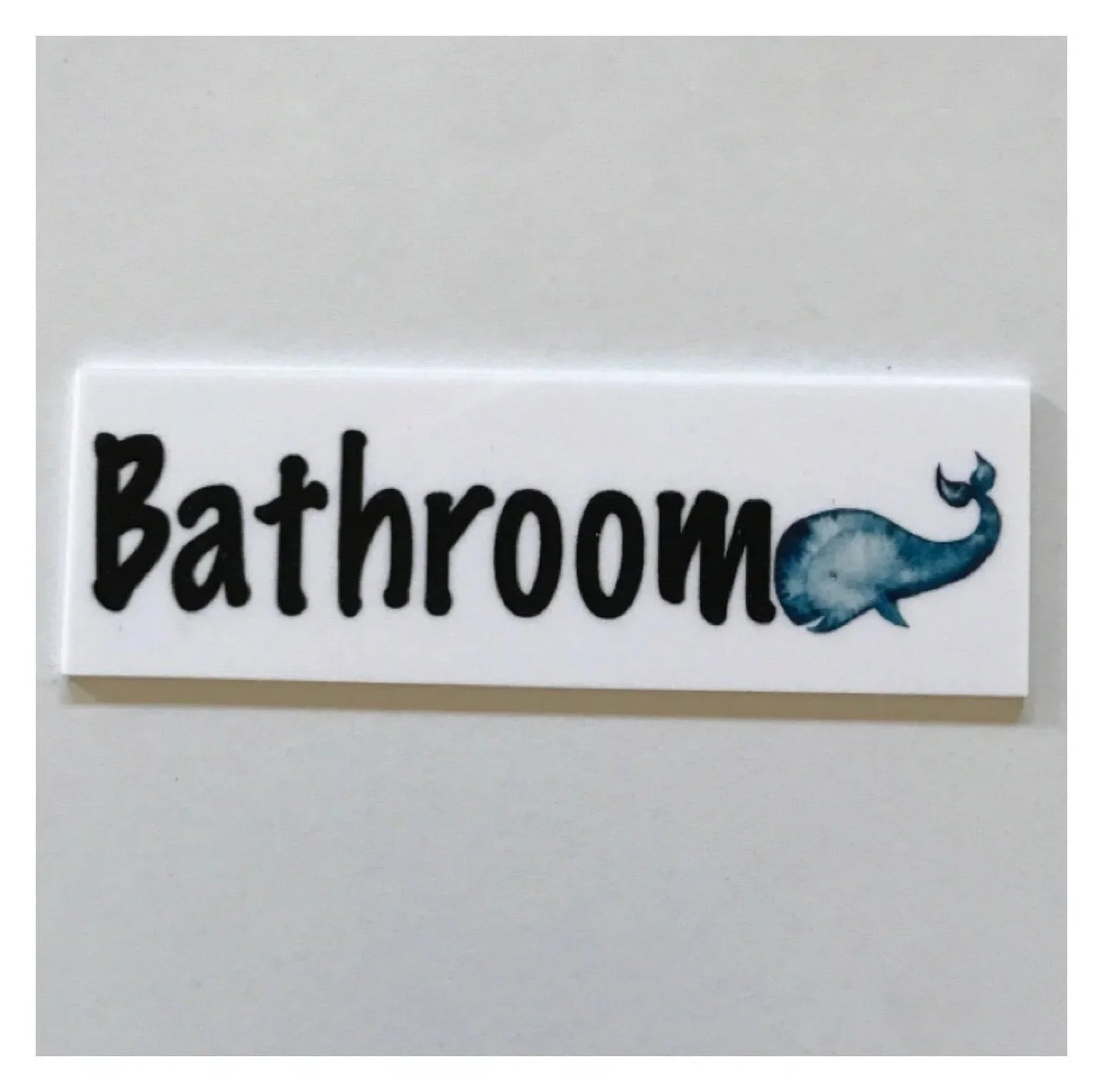 Whale Toilet Laundry Bathroom Door Sign - The Renmy Store Homewares & Gifts