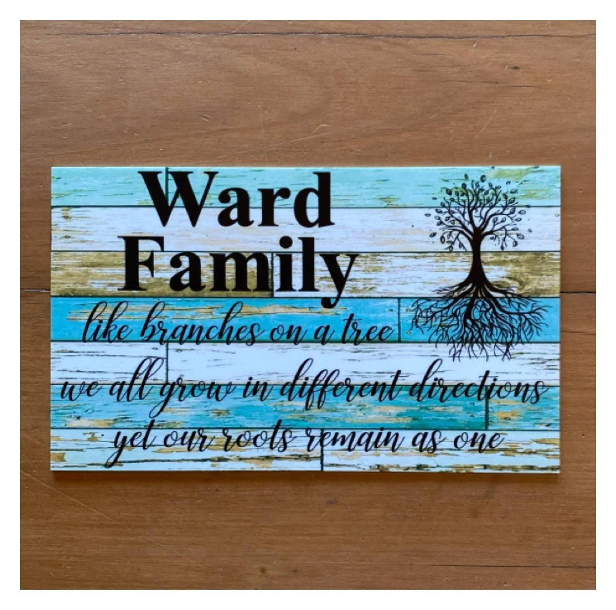 Family Tree Custom Personalised Sign - The Renmy Store Homewares & Gifts
