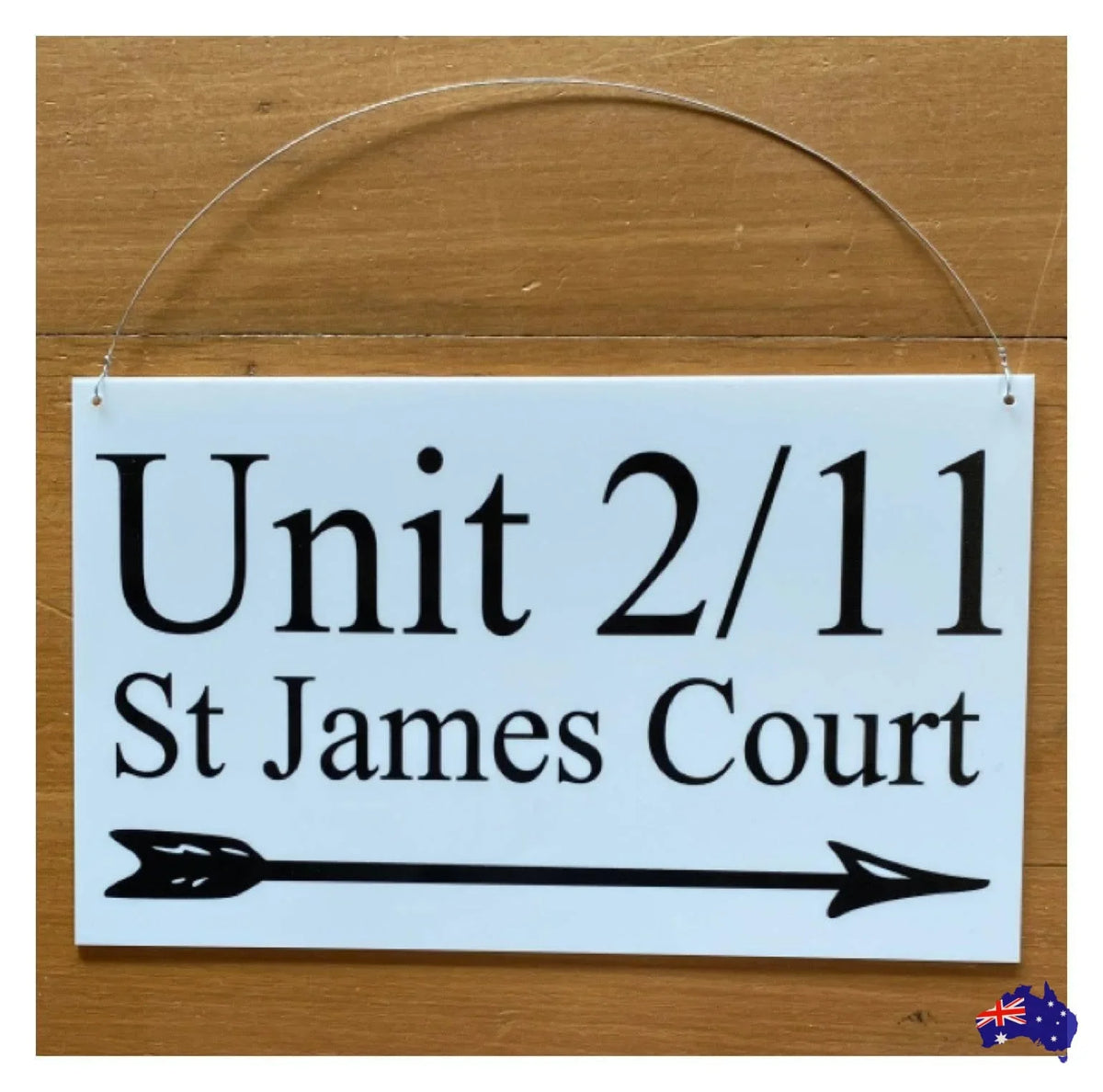 Custom Personalised Arrow White Sign - The Renmy Store Homewares & Gifts