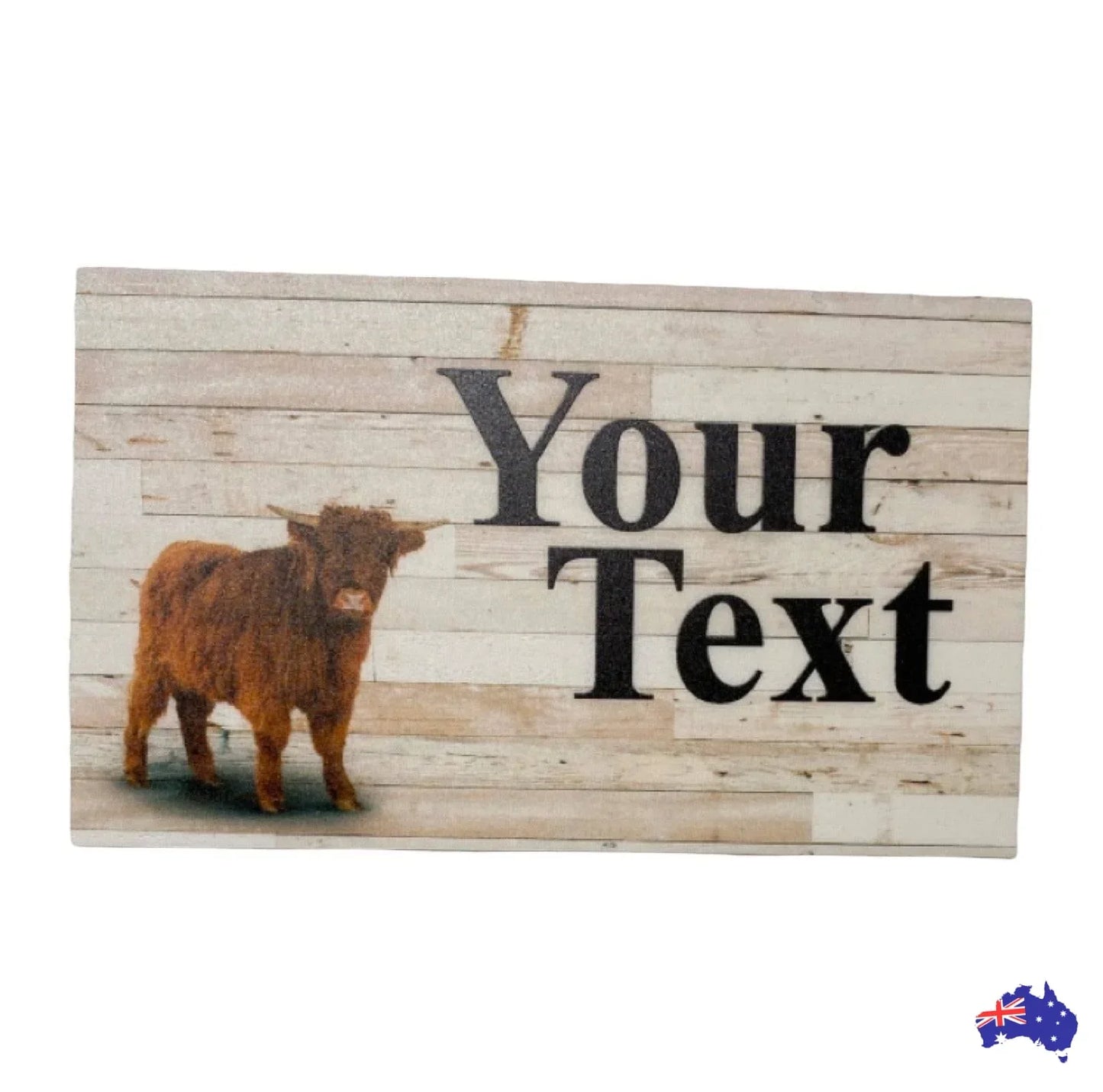 Cow Highland Country Custom Personalised Sign - The Renmy Store Homewares & Gifts
