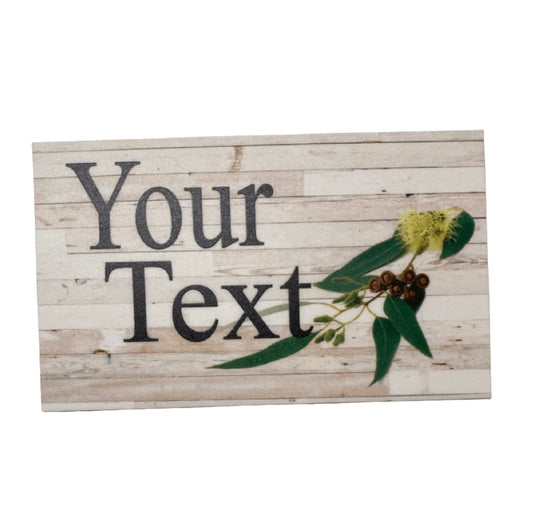 Gum Tree Nut Flower Custom Personalised Sign - The Renmy Store Homewares & Gifts