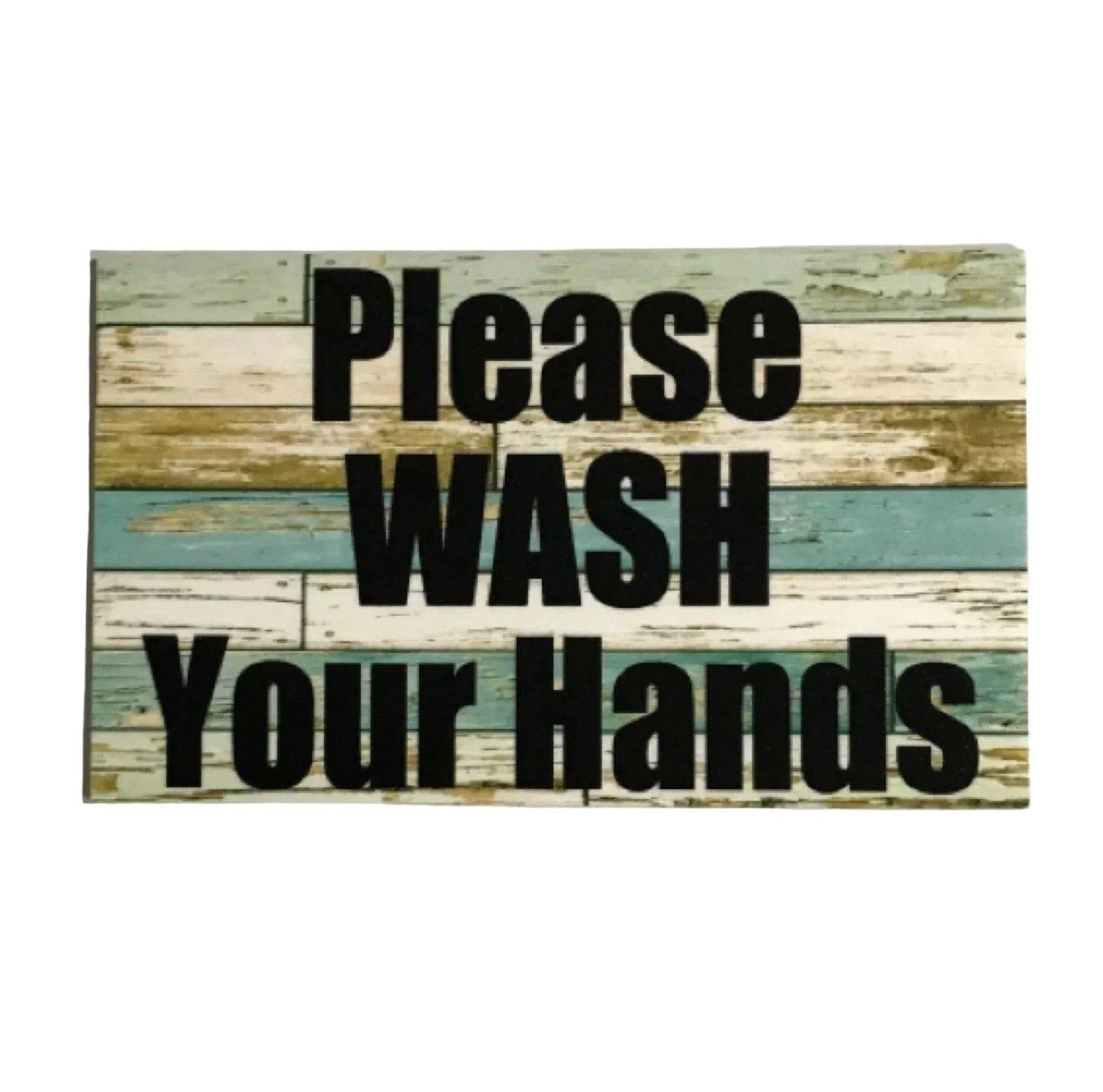 Please Wash Your Hands Blue Sign - The Renmy Store Homewares & Gifts
